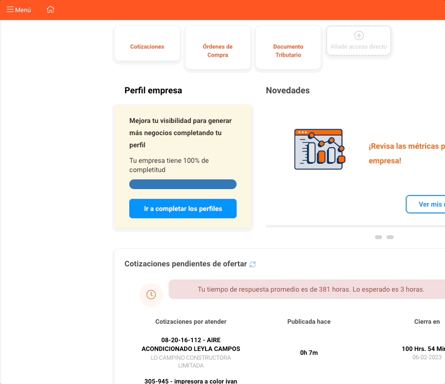 Documentos tributarios menú gif