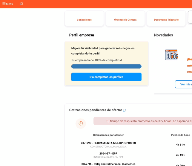 Monitor de obra menú gif